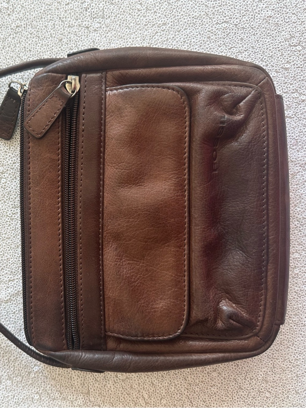 Brown Leather Crossbody Bag